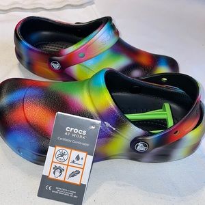 NWT Bistro Graphic Clog Neon Multi/Black